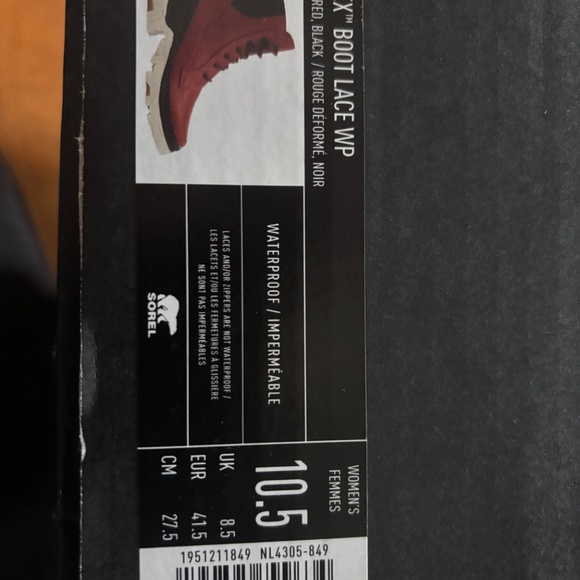 Women's Red Lace-Up Boots - Picture 6 of 6